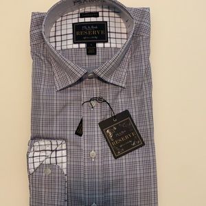 Gray, plaid button down from Jos. A. Bank Reserve